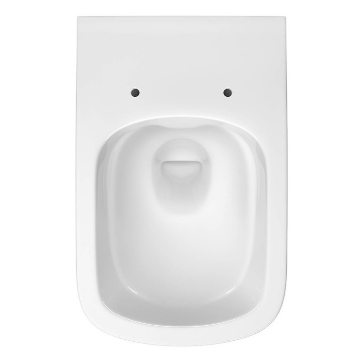 Set B245, miska wisząca WC Cersanit Virgo, 56x36cm, CleanOn, z deską slim wolnoopadającą, biały