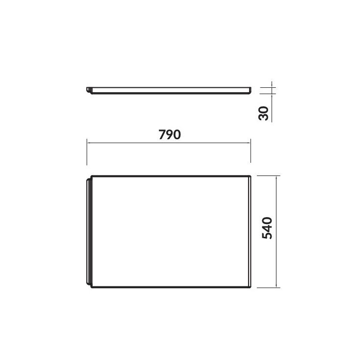 Panel boczny do wanien Cersanit Virgo/Intro 140, 150, 160, 170, biały