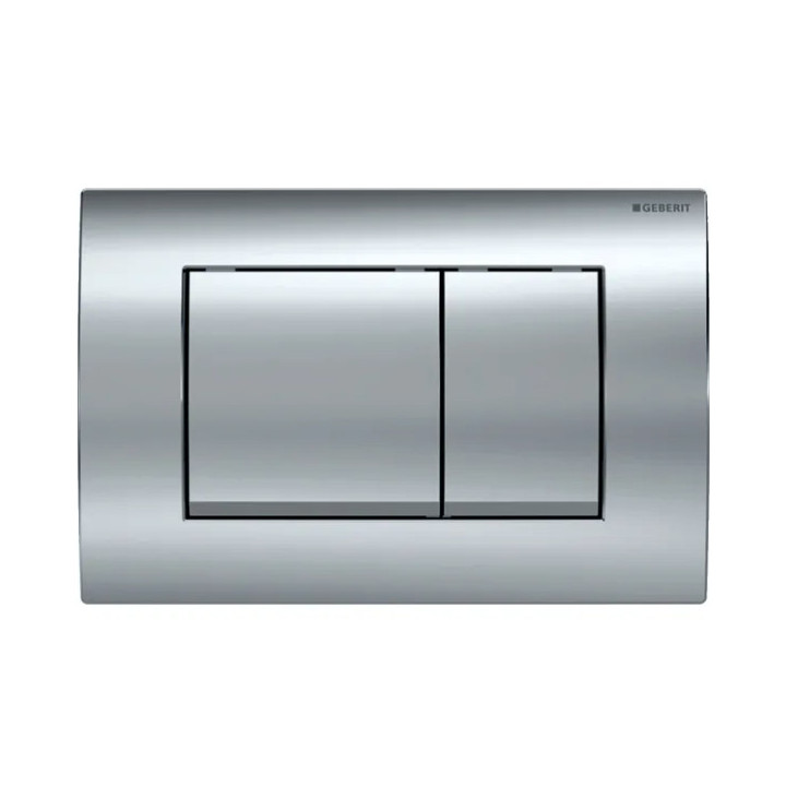 Przycisk uruchamiający Geberit Delta50, spłukiwanie dwudzielne, tworzywo sztuczne, chrom matowy