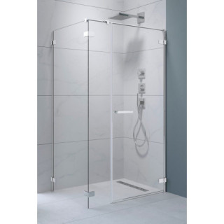 Front kabiny prysznicowej Radaway Arta KDJ II, lewy, 140x200cm, szkło przejrzyste, profil Chrome+