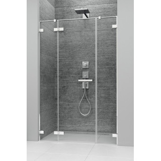 Front kabiny prysznicowej Radaway Arta KDS II, lewy, 140x200cm, szkło przejrzyste, profil Chrome+