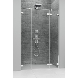 Front kabiny prysznicowej Radaway Arta KDS II, lewy, 140x200cm, szkło przejrzyste, profil Chrome+