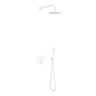 Zestaw prysznicowo-wannowy Excellent Glad, podtynkowy, 2 wyjścia wody, deszczownica slim 200x200mm, chrom