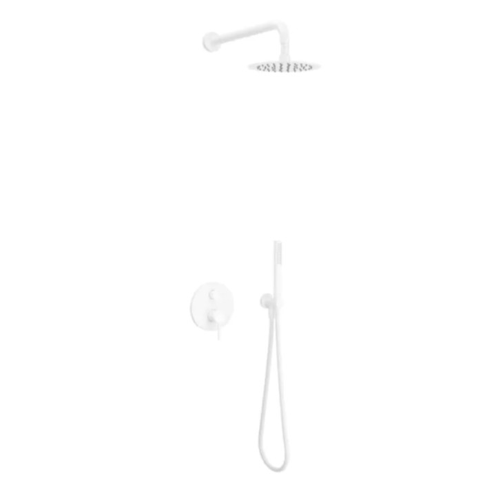 Zestaw prysznicowo-wannowy Excellent Glad, podtynkowy, 2 wyjścia wody, deszczownica slim 200x200mm, chrom