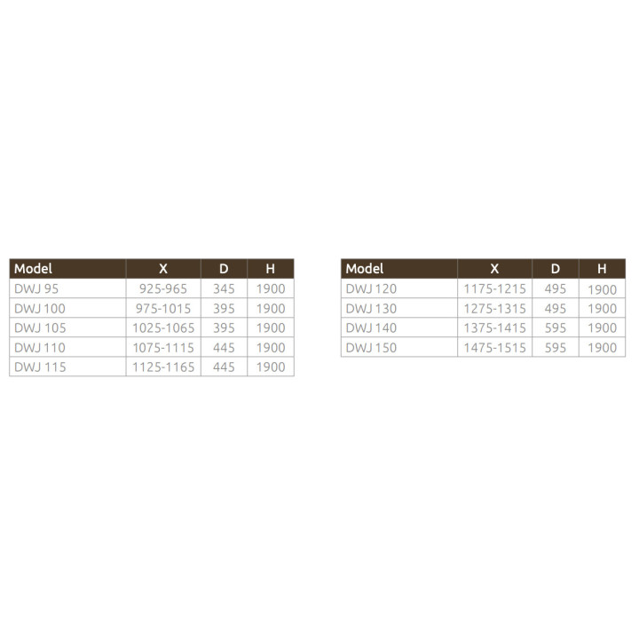 Drzwi prysznicowe do wnęki Radaway Carena DWB 90, prawe, 893-905mm, szkło przejrzyste, profil chrom