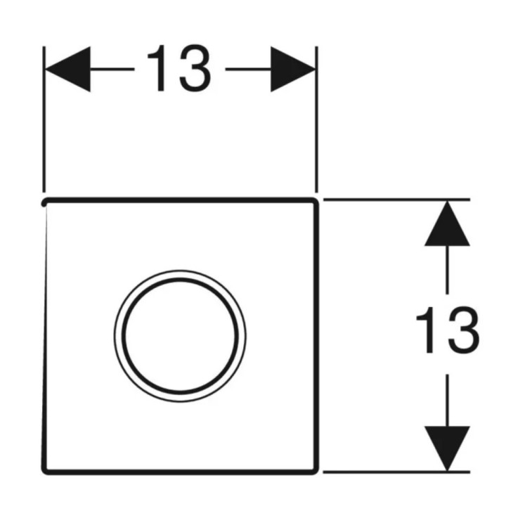 Zawór spłukujący dla pisuarów z elektronicznym uruchamianiem spłukiwania Geberit, zasilanie sieciowe, chrom błyszczący