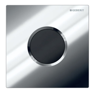 Zawór spłukujący dla pisuarów z elektronicznym uruchamianiem spłukiwania Geberit, zasilanie sieciowe, chrom błyszczący