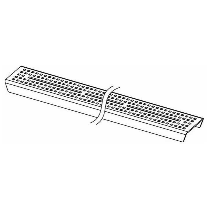 Ruszt prosty TECE drainline Quadratum 1500 mm stal szczotkowana- sanitbuy.pl