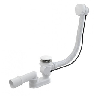 Syfon wannowy Besco, automatyczny, biały