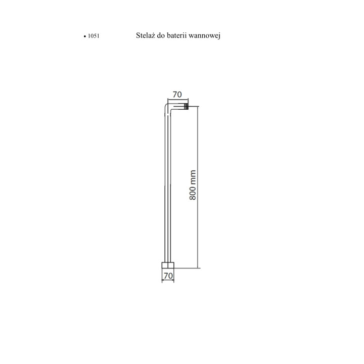 Stelaż do baterii wannowej Giulini G.- sanitbuy.pl