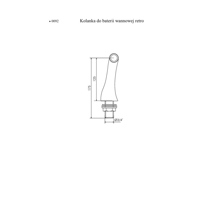 Kolanka do baterii wannowej retro Giulini G. (2 szt.)- sanitbuy.pl