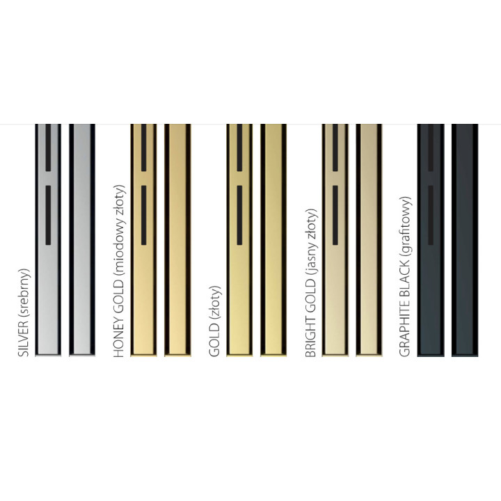 Rynienka prysznicowa Wiper Elite Slim Pure, 800mm, do zabudowy płytkami, wykończenie szlif