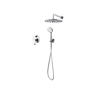 Zestaw prysznicowy Massi Venice, natynkowy, deszczownica 220mm, chrom