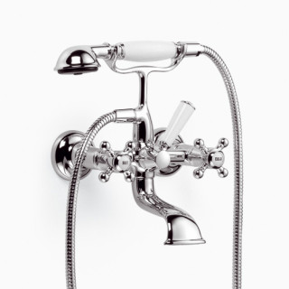 Bateria Dornbracht Madison wannowa do montażu ściennego, z zestawem- sanitbuy.pl