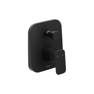 Bateria wannowo/natryskowa Ravak 10° Free black, podtynkowa, z przełącznikiem, TD F 061.20