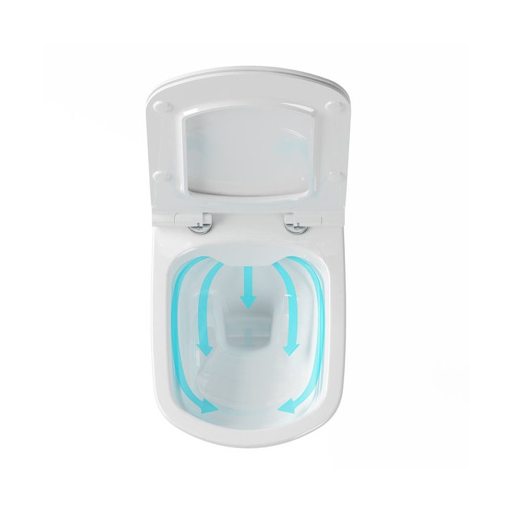 Miska WC podwieszana Ravak Classic RimOff 37x51x33 cm, biała