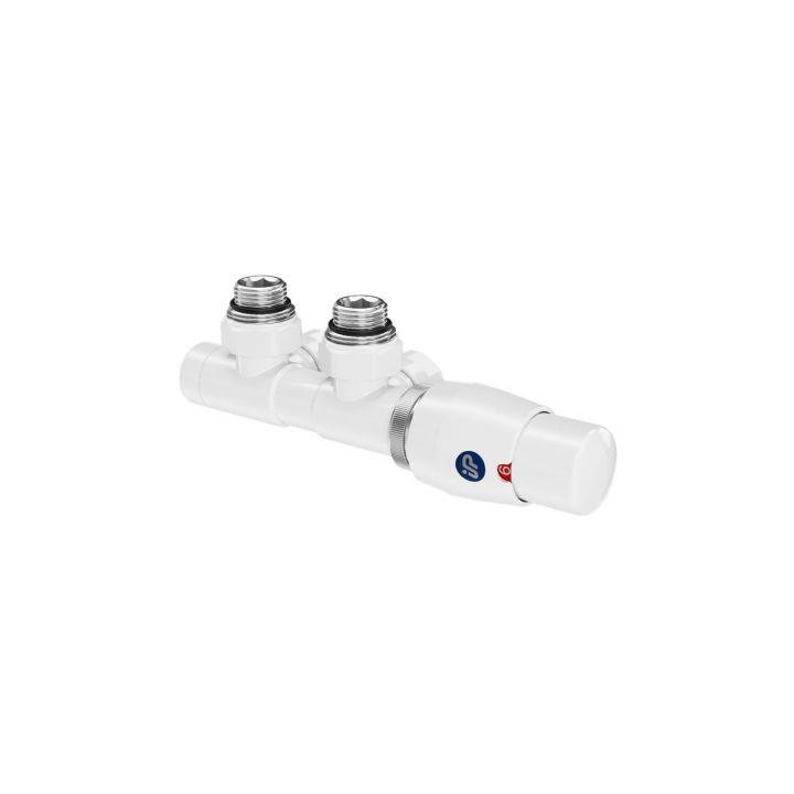 Zestaw termostatyczny Instal Projekt Z13 kątowy (do instalacji cu) - biały