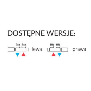 Zestaw termostatyczny Instal Projekt Z13 kątowy (do instalacji cu) - biały