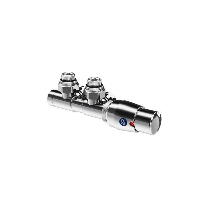 Zestaw termostatyczny Instal Projekt Z13 kątowy (do instalacji cu) - biały