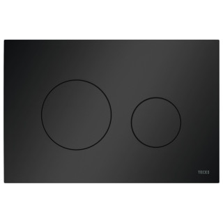 Przycisk spłukujący WC TECEloop, dwudzielny, tworzywo sztuczne, czarny mat