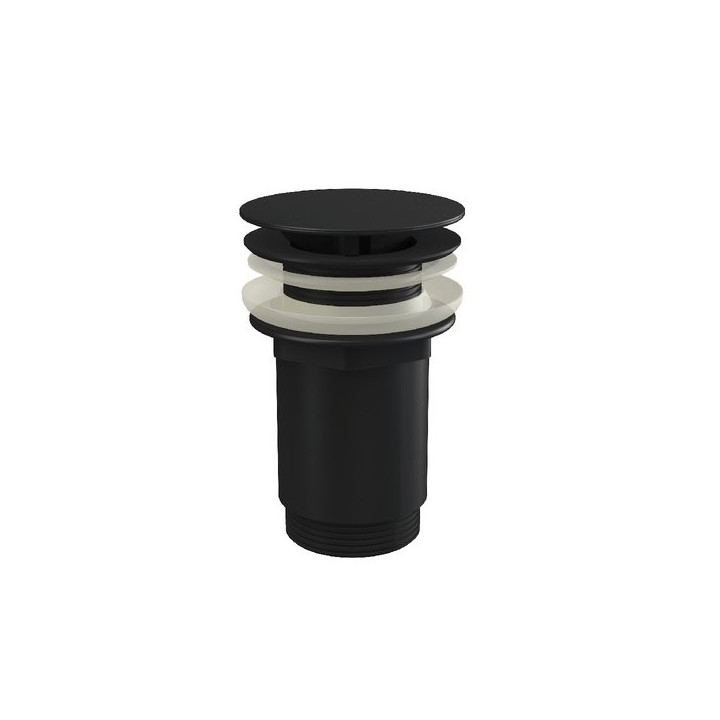 Korek umywalkowy Ravak, stały, czarny