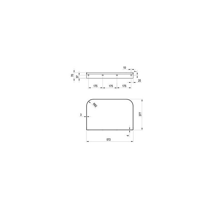 Konsola pod umywalkę Ravak Yard 800, czarna