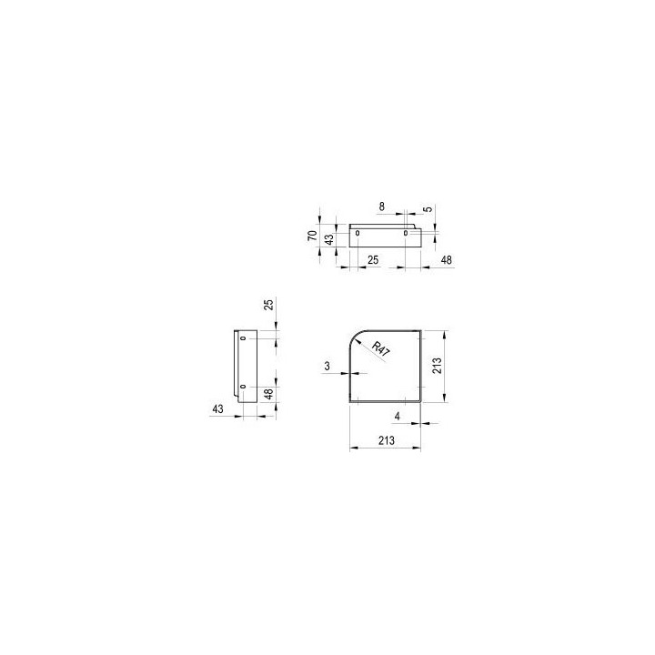 Konsola pod umywalkę Ravak Yard 280 C, biała