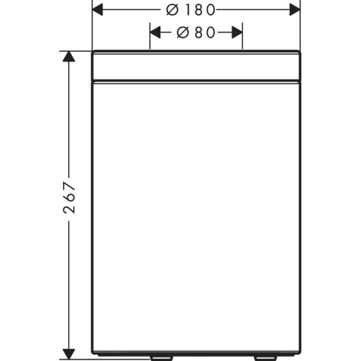 Półka Axor Universal 300 mm, nikiel szczotkowany