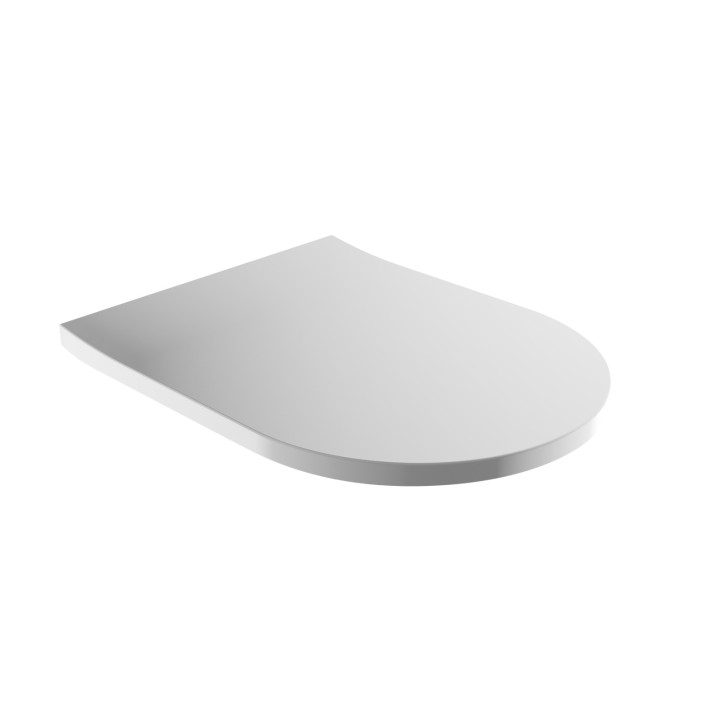 Deska WC Omnires Tampa, wolnoopadająca, system łatwego wypinania, biały połysk