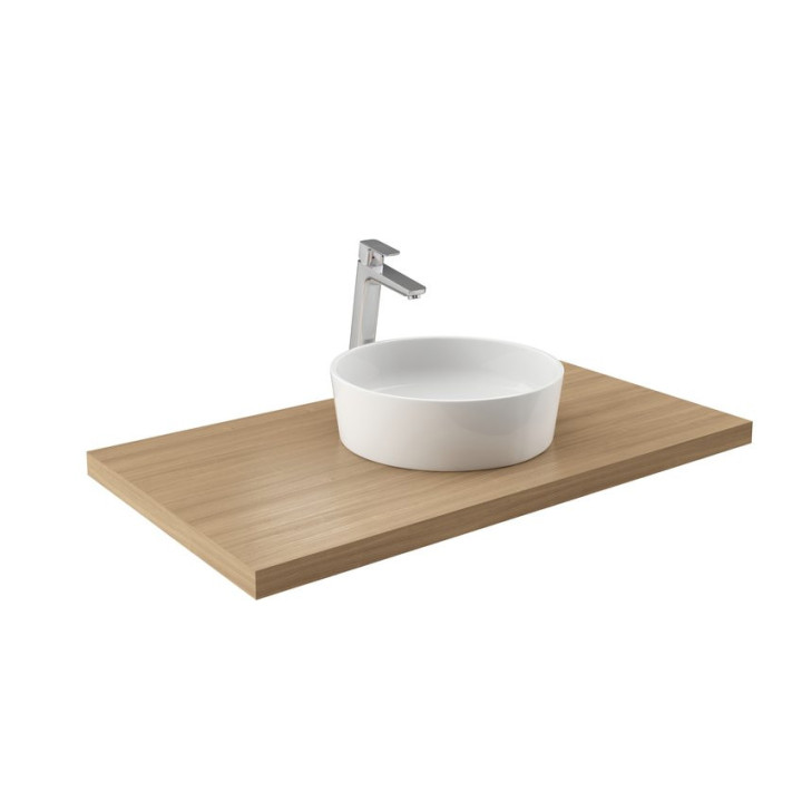 Umywalka nablatowa Ravak Moon 1, bez przelewu, 40cm, biała