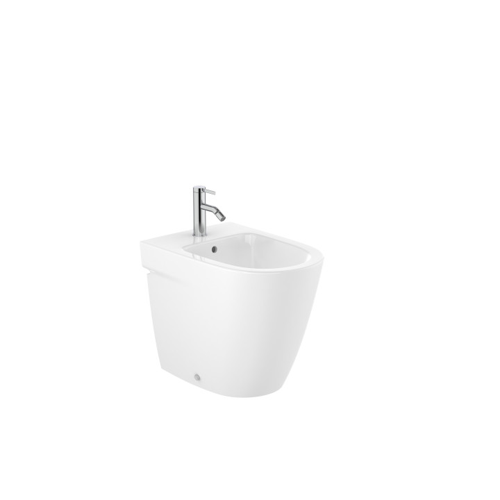 Miska WC wisząca Roca Ona, 53x36cm, Rimless, z deską wolnoopadającą, biały
