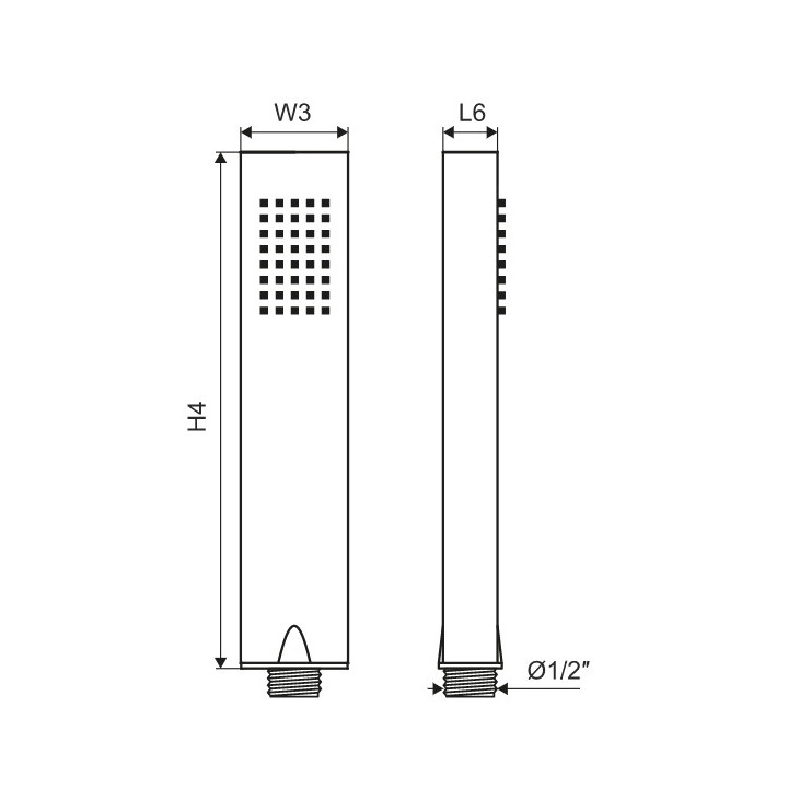 Zestaw prysznicowo-wannowy Excellent Keria Black, podtynkowy, czarny 