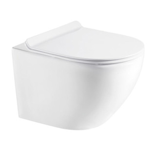 Miska wisząca WC Oltens Hamnes PureRim, 52x35,5cm, powłoka SmartClean, biały