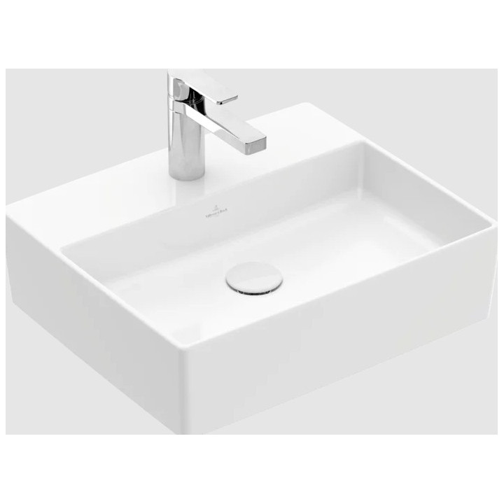 Umywalka nablatowa Villeroy&Boch Memento 2.0, 498x420mm, bez przelewu, Weiss Alpin