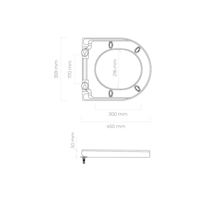 Miska wisząca wc Oltens Jog 52x36 cm - biała