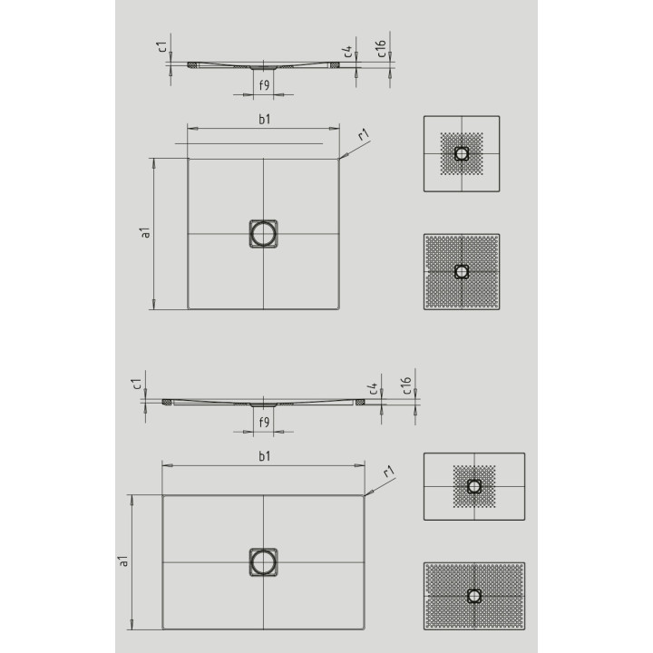 Brodzik prostokąty Kaldewei Conoflat, 120x100cm, stal emaliowana, obniżony nośnik styropianowy, czarny