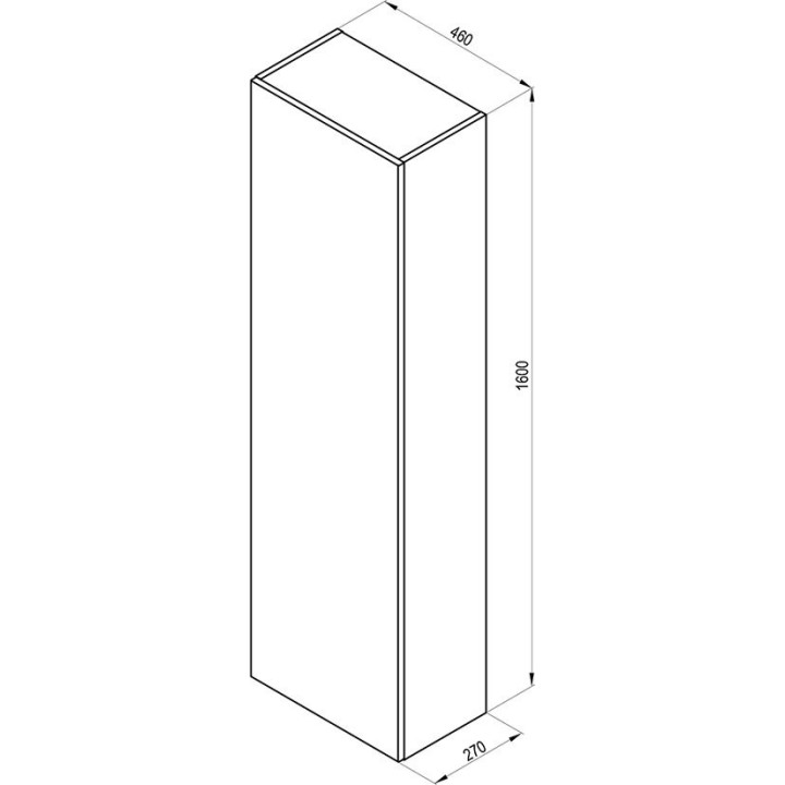 Słupek boczny SB Ravak Formy 460, biały