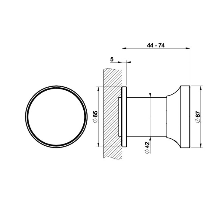 Zawór umywalkowy Gessi Origini, montaż poziomy, chrom