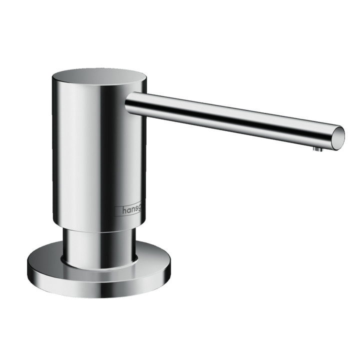 Dozownik mydła Hansgrohe, 500ml, montaż na blacie, czarny mat