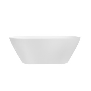 Wanna wolnostojąca Besco Moya, 160x68cm, z białym korkiem kilka-klak, biała