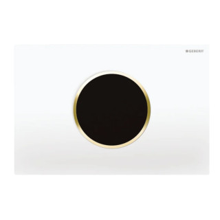 Elektroniczny zestaw uruchamiający WC Geberit Public Sigma 10 ,czarny/chrom błyszczący, IR, zasilanie z sieci