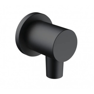 Przyłącze wody Kludi Nova Fonte, ścienne, czarny mat