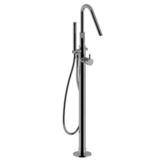 Bateria wannowa 3-otworowa Giulini G. My Future, stojąca, 2 wyjścia wody, zestaw natryskowy, chrom