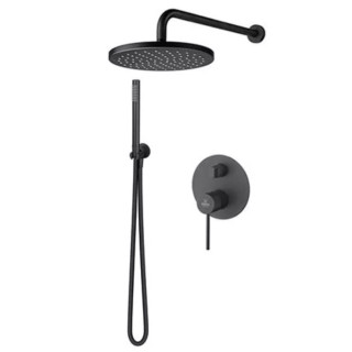 System natryskowy Vema Ayas Steel, podtynkowy, 2 wyjścia wody, deszczownica 25cm, inox