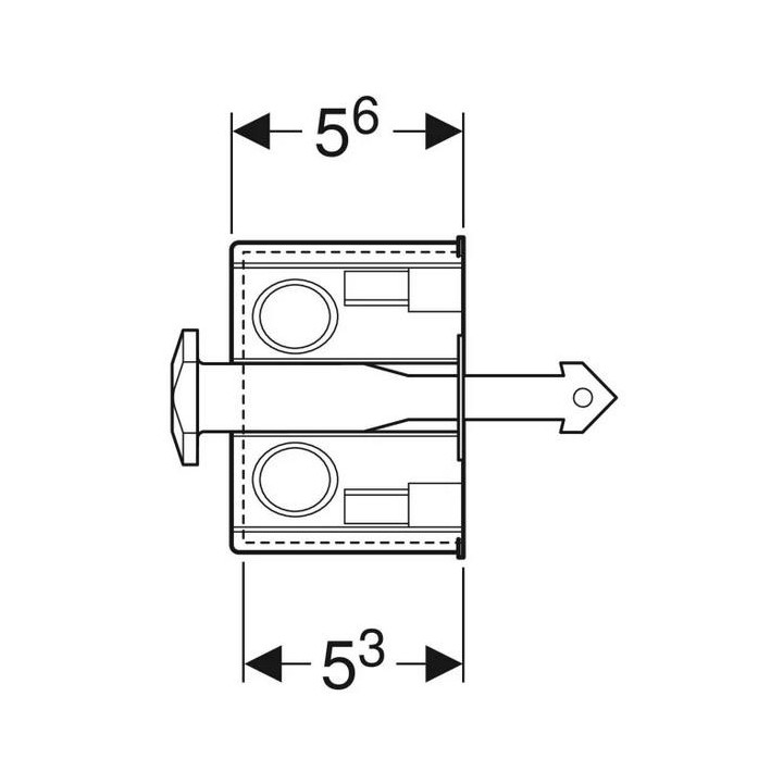 Zestaw zasilaczy Geberit 230 V / 12 V / 50 Hz, z przewodem zasilania napięciowego 1.8 m, do skrzynki przyłączeniowej 