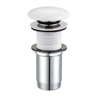 Korek umywalkowy Omnires, klik-klak, metalowy, czarny