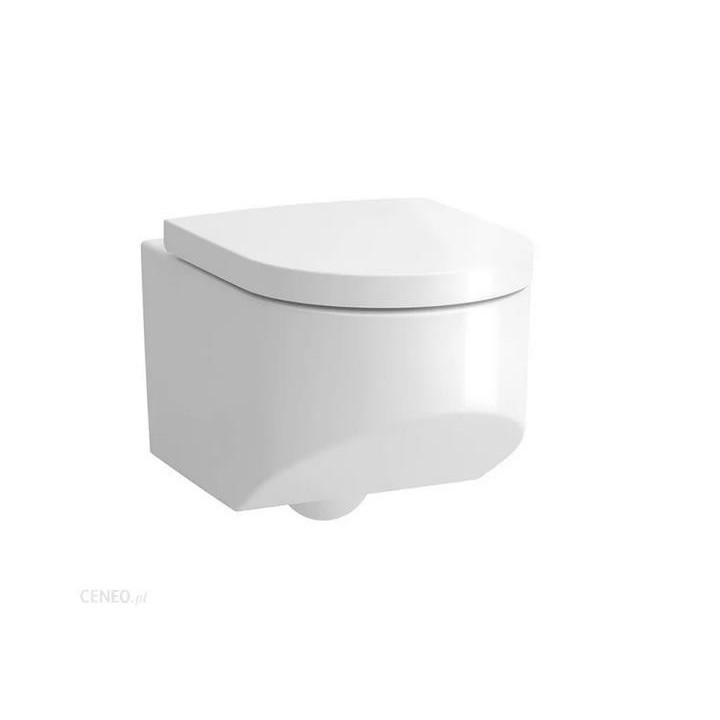 Miska wisząca WC Laufen Kartell by Laufen, 54,5x37cm, bezkołnierzowa, zaokrąglona, biała