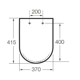 Deska sedesowa wolnoopadająca Compacto Roca Inspira Round biała- sanitbuy.pl