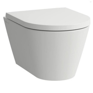 Miska wisząca WC Laufen Kartell by Laufen, 54,5x37cm, Rimless bez kołnierza, LCC - biała