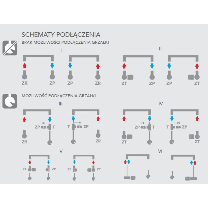 Grzejnik Enix Focus (F-509) 50,2x81,8 cm - biały błyszczący